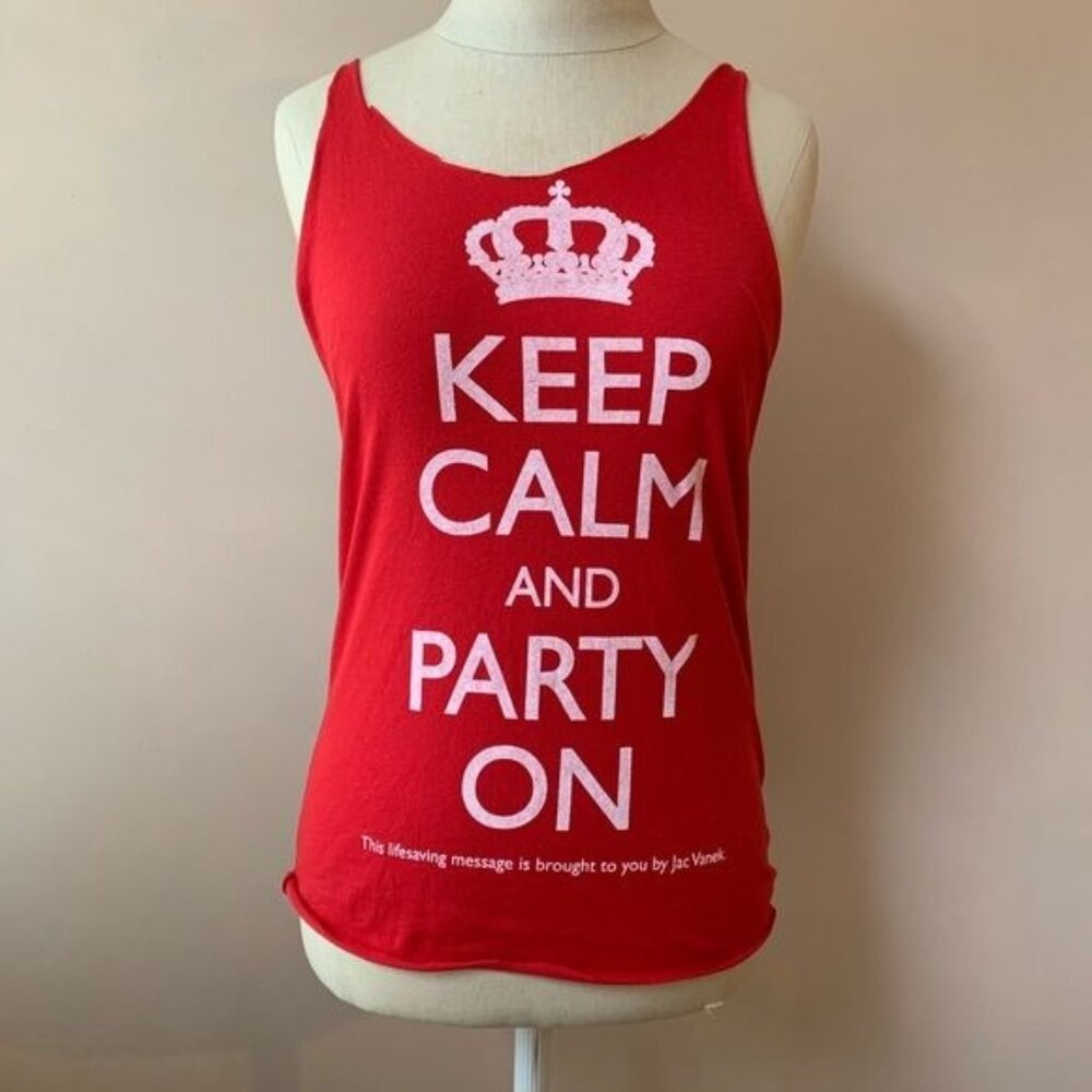 Custom Keep Calm And Party On Tank